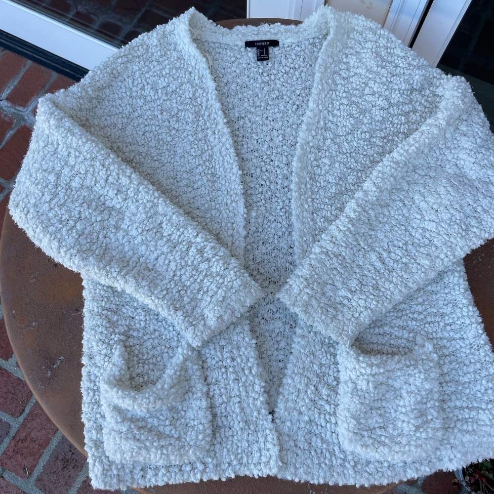Forever 21 fluffy cardigan